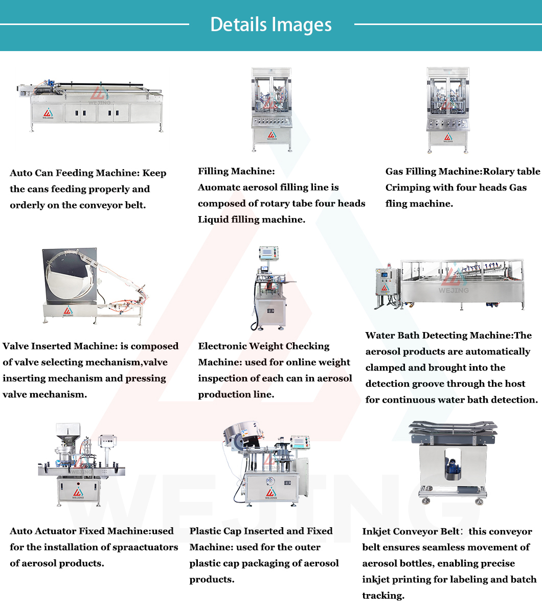 OGJ70 aerosol filling machine line OGJ70 에어로졸 충전 기계 라인