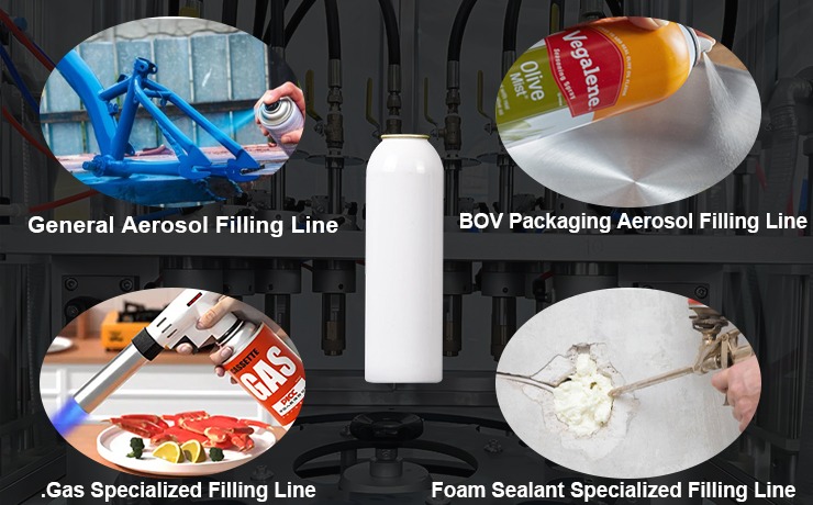 4가지 주요 에어로졸 충전 라인 분석: 일반/BOV/가스/폼 유형 선택 가이드