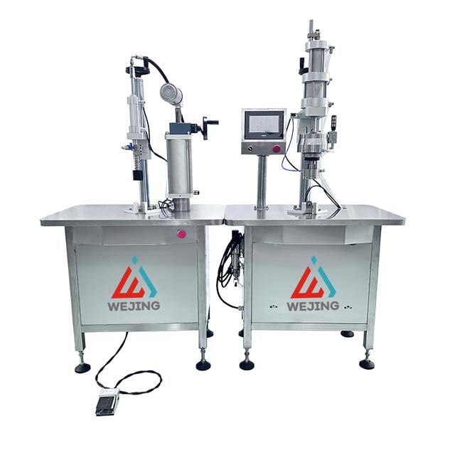 밸브 에어로졸 충전 기계의 분할 유형 반자동 Bov 백