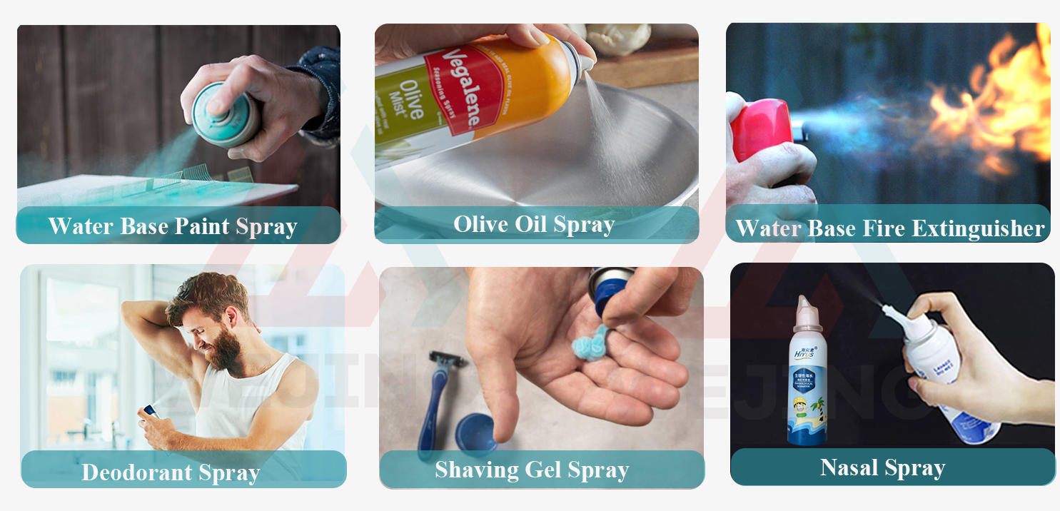 WJ BOV-에어로졸-제품 전시