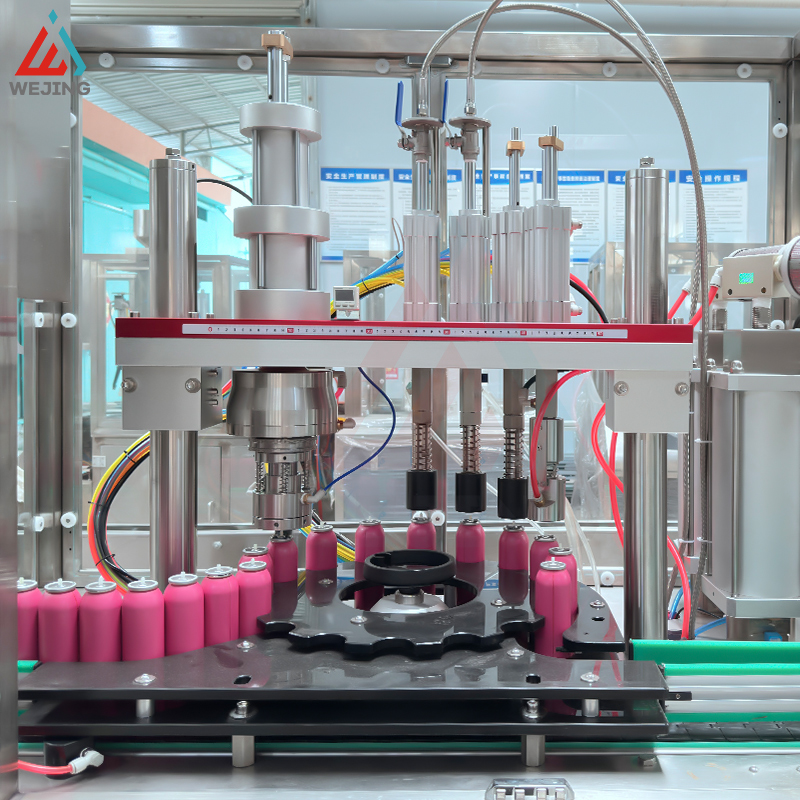 WJER-30 자동 리프팅 기능을 갖춘 전기 자동 BOV 에어로졸 충전 기계