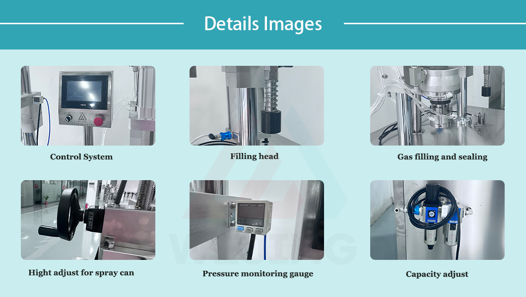 4 in 1 에어로졸 충전 기계