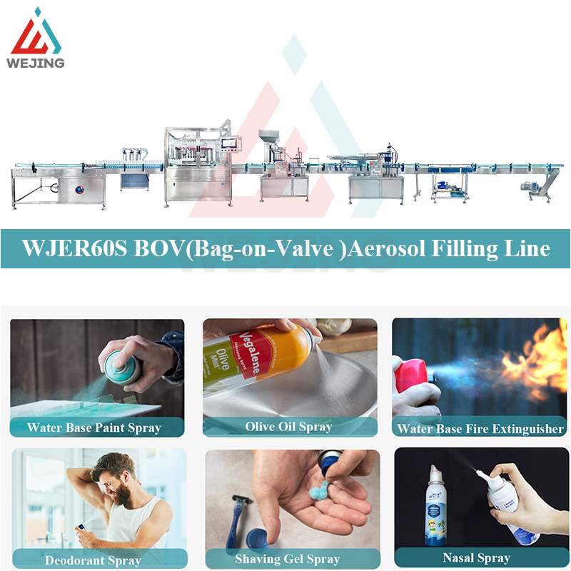 수성 에어로졸 제품 충전 및 다각화 된 응용 솔루션