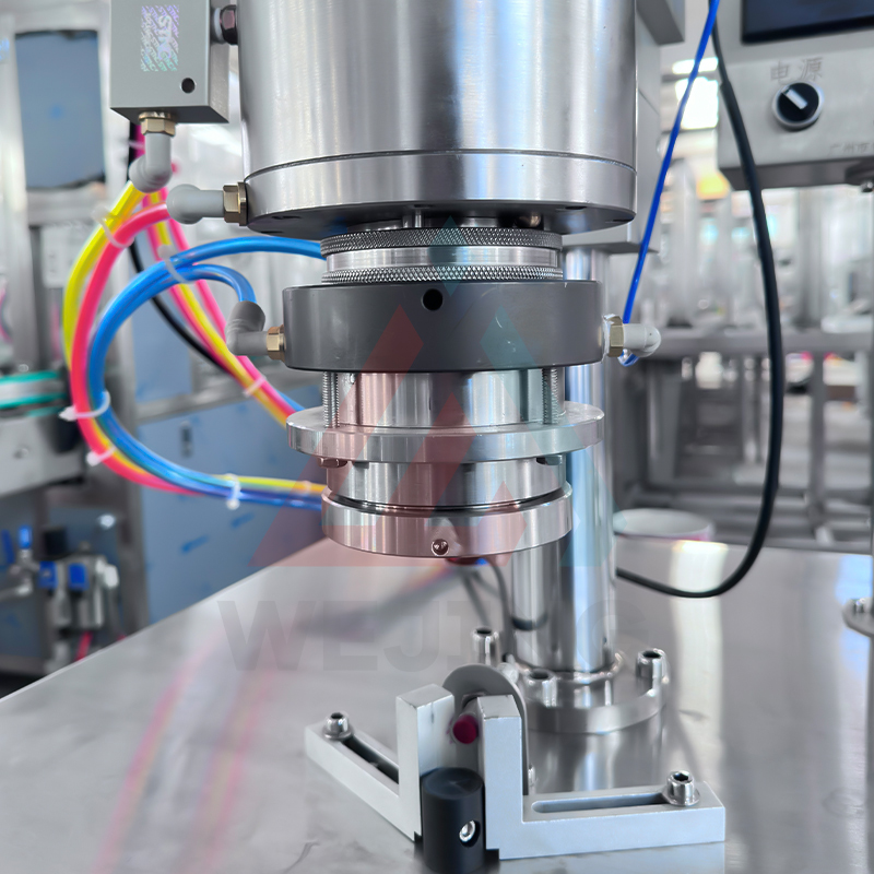 WJERZ-150 소형 BOV 에어로졸 캔 충전 외부 압착 기계 